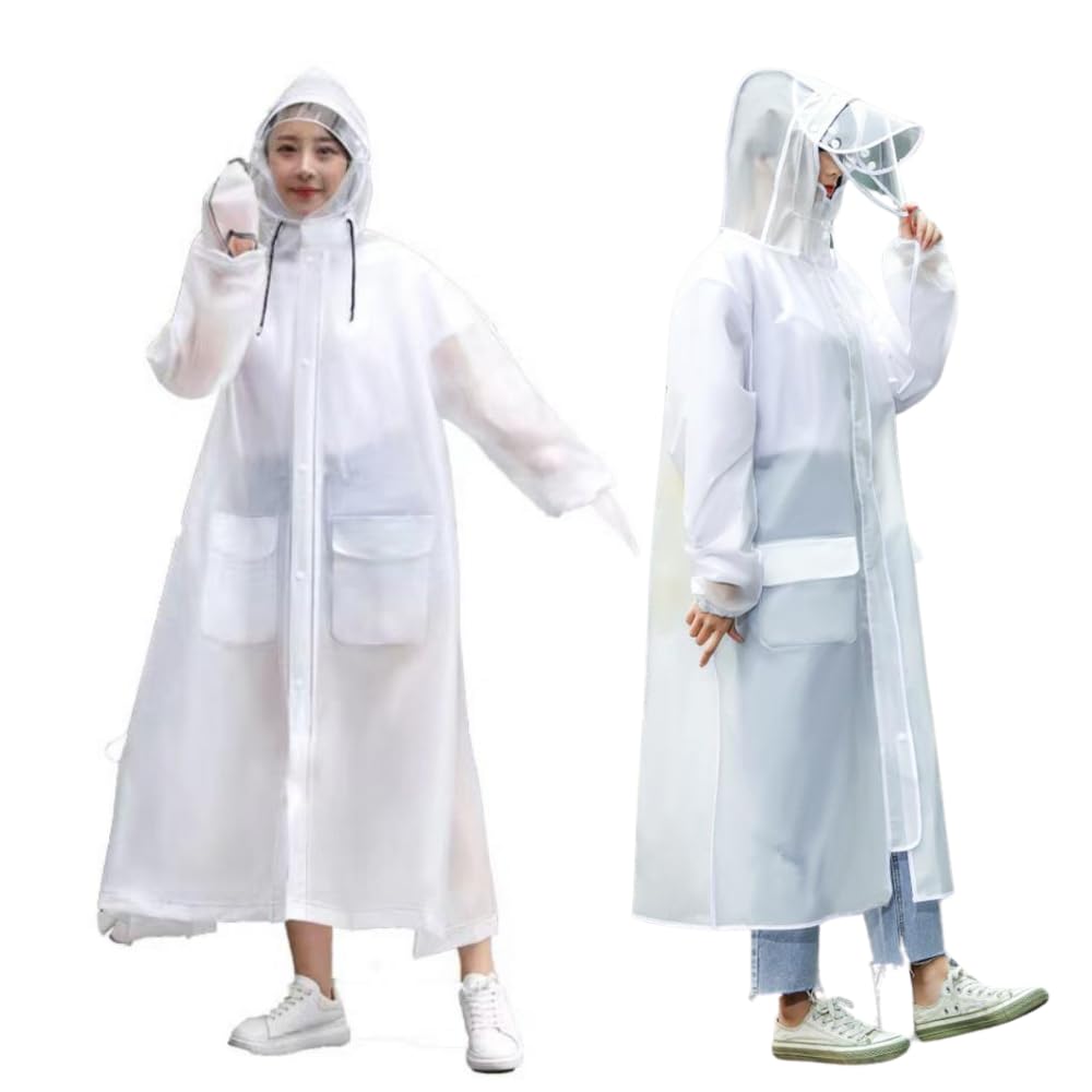 Bicycle Double Transparent Face Keeps Face Includes Storage Reflective Large Size [APAGAI] Raincoat, Brim, Guard, Dry, Gloves, Bag, Panels, белый