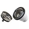 Sink Strainer Modern Opening 60mm Silver Stainless Steel