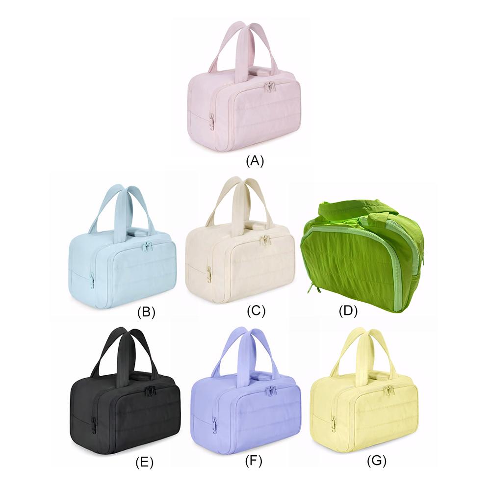 Cosmetic Bags with Large Opening Waterproof Portable Pouch Travel Toiletry Bag for Women Accessories Essentials Toiletries