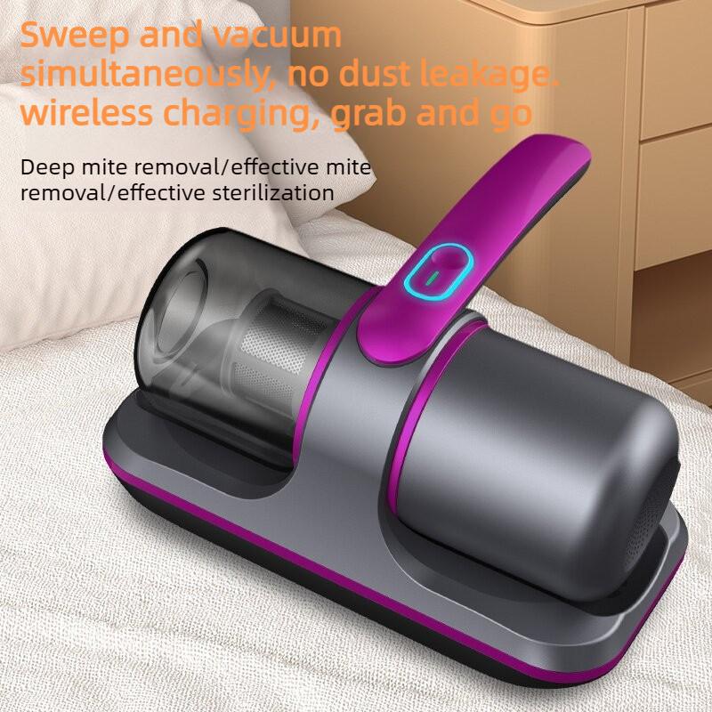 Cordless Handheld Mattress Vacuum Cleaner with 12000PA Suction Power Rechargeable Lithium-Ion Battery USB Charging for Mattresses Sofas Carpets