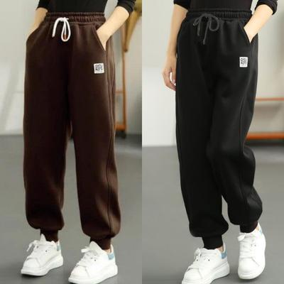 Damskie spodnie wiosenne casualowe ze ściągaczem u dołu, sportowe spodnie, modne elastyczne spodnie z pasem ochronnym