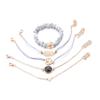 Bracelet - SHOP-STORY - NICKI - 5 Bracelets - Style Tropical - Rose Gold - Woman