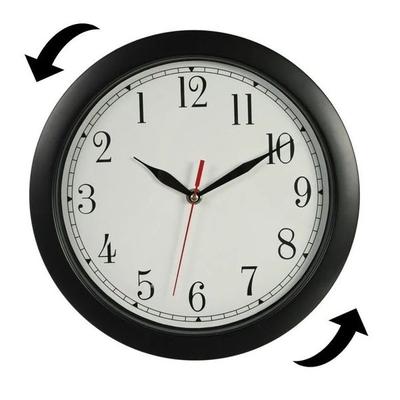 Reverse Numbers and Reverse Direction Wall Clock
