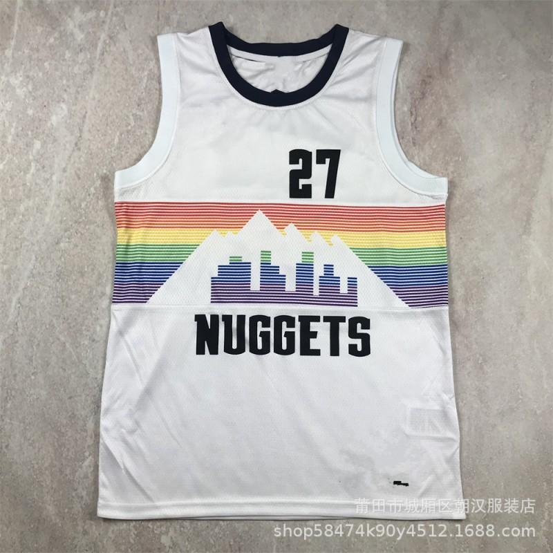 Herren Baumwoll-Basketballtrikot NBA Team City Edition Hitzepressung Benutzerdefinierter Name Nummer