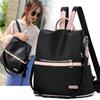 2025 Casual Oxford Backpack Women Black Waterproof Nylon School Bags for Teenage Girls High Quality Fashion Travel Tote Packbag