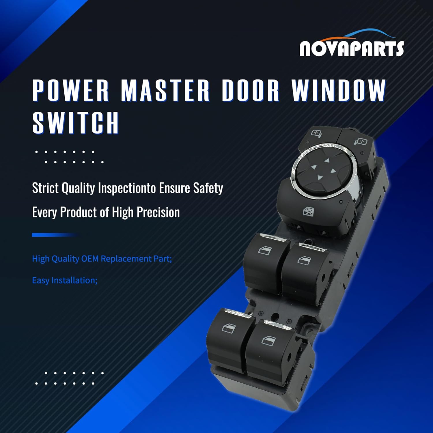 

JC3Z-14529-CA Power Master Door Window Switch for 2018 2019 2020 2021 2022 Ford F-250 F-350 F-450 F-550 Super Duty #JC3Z14529CA SW7927 DWS2141 (Front