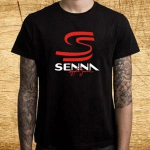 Ayrton Senna Black T-Shirt Tee Top Unisex S