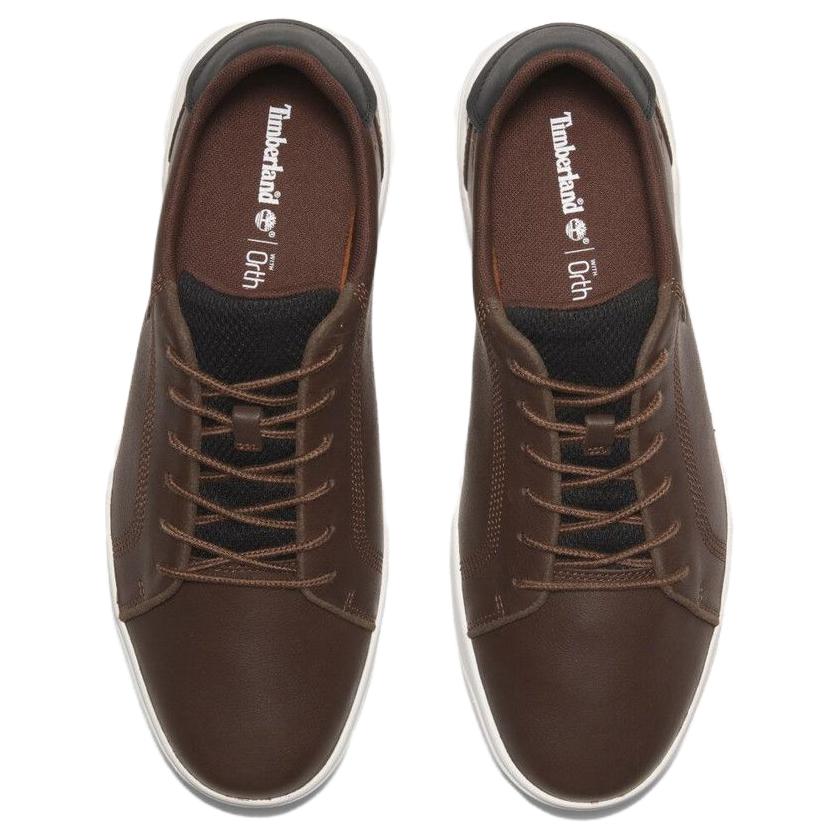 Timberland Seneca Bay Fashion Versatile Slip-Resistant Durable Low-Top Casual Shoes Men Casual Shoes Dark-Brown A41F7W01