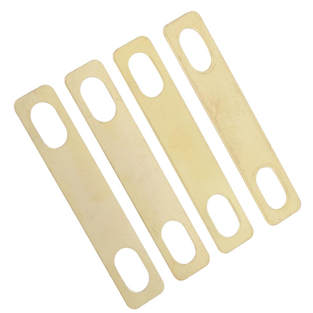 4Pcs Guitar Neck Shim Brass Material Heightening Gasket Set Musical Instrument AccessoriesGold