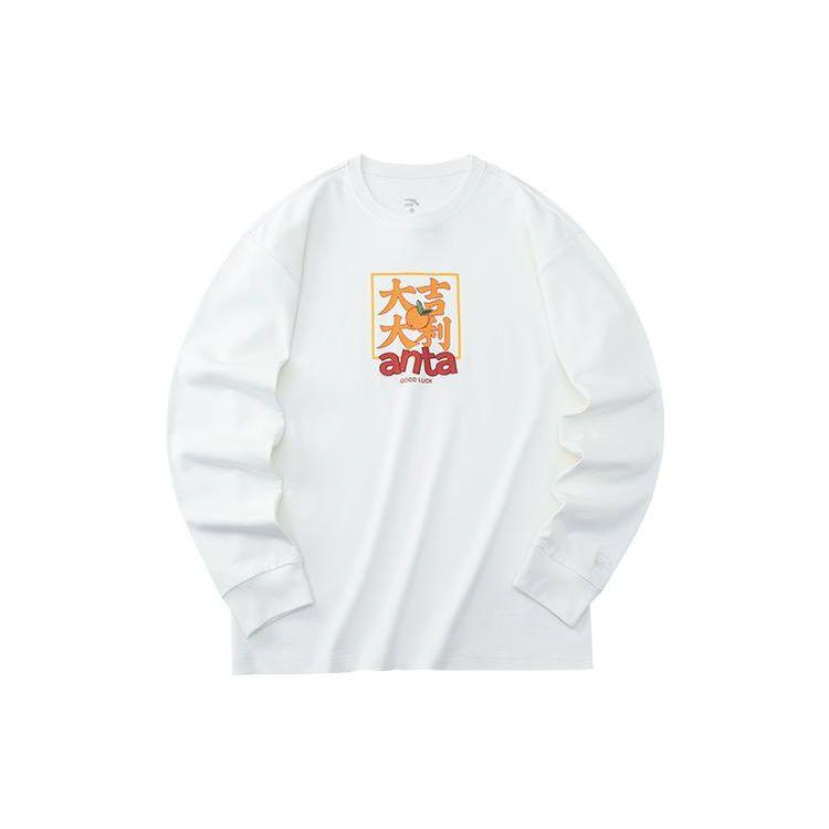 

Футболка унисекс с круглым вырезом и длинными рукавами с принтом Anta, Элизабет 952218432-3