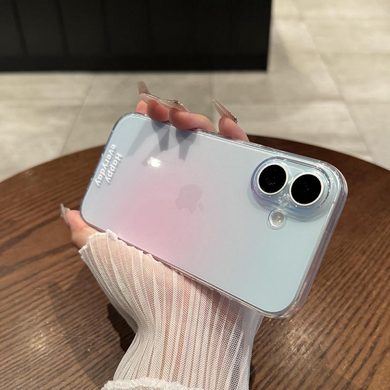 

Роскошный розовый градиентный прозрачный чехол для телефона для iPhone 16 15 14 13 12 11 Pro Max Plus Модный прозрачный мягкий противоударный бампер For iPhone 15 Pro
