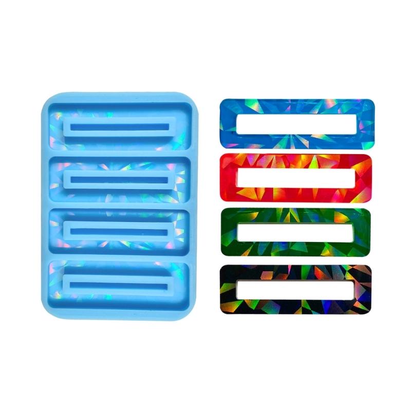Forme din rășină pentru baretă, matrițe de turnare pentru ace de păr, matriță holografică pentru cleme de păr, matrițe din silicon în formă de bandă lungă pentru marcaj