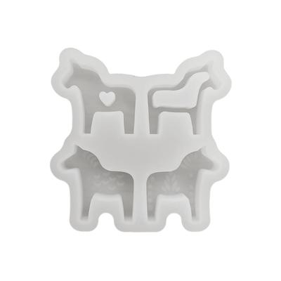 Food Grade Silicone Dalahorse Mould Set With Four Designs For Plasters Craft Projects And Gift Making