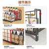 Hot-selling foldable wrought iron storage basket, kitchen household sundries sorting basket, desktop folding storage basket