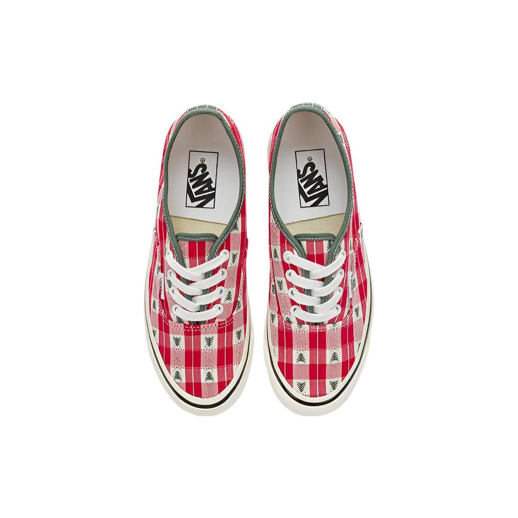 Vans Authentic 44 Dx Canvas Low-Top Skate Shoes Unisex Sneaker White Red Green VN0005U8Y52
