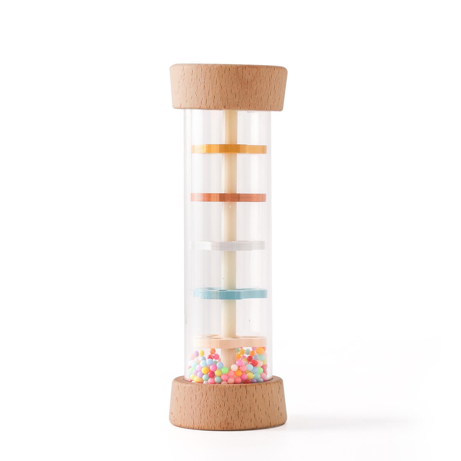

Rain Sound Tube Orff Percussion Instrument, Rain Simulation Rainbow Hourglass Shaker Rattle, Baby Early Education Music Class Teaching Aid Rain Sound Tube