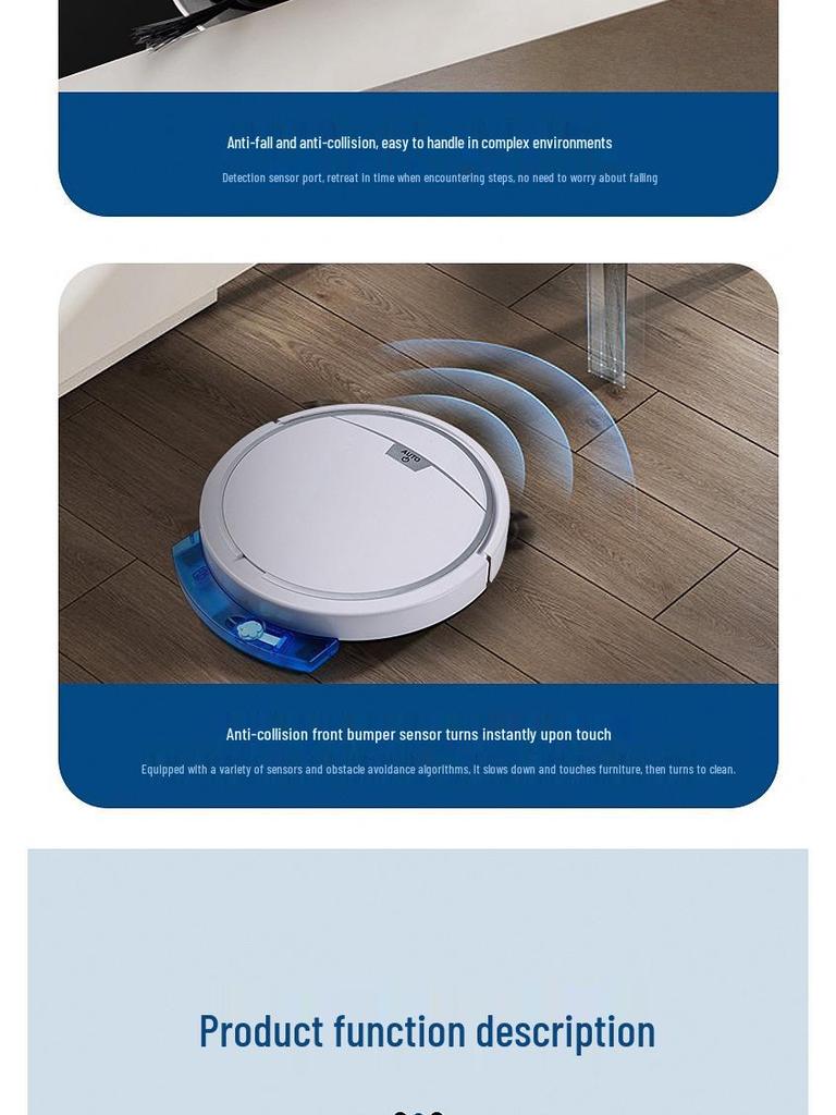 3-in-1 Smart Robot Vacuum: Sweeping, Vacuuming & Mopping with Remote & Water Tank