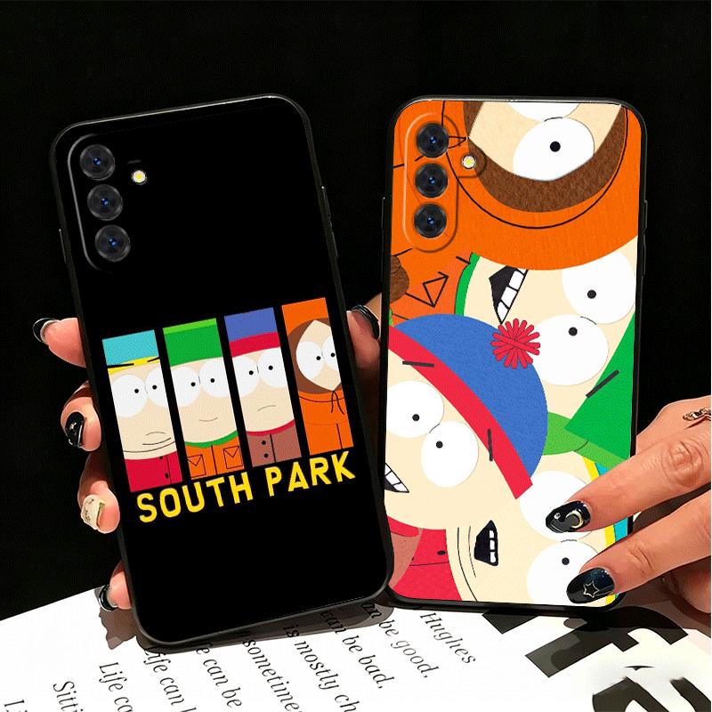 Cartoon S-South P-Parkes Soft Phone Case for Samsung A17 A37 A57 A16 A26 A36 A56 A15 A25 A35 A55 A14 A24 A34 A54 A13 A23 A33 A53