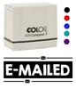 Printtoo E-Mailed Self Inking Rubber Stamp Pre-Inked Office Stamp- Home Office Business Stationery, 47 x 20 mm