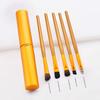 5pcs Portable Mini Eye Makeup Brushes Set Smudge Eyeshadow Eyeliner Eyebrow Brush