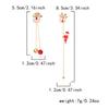Christmas Asymmetrical Santa Claus Long Tassel Earrings for Women Elegant Snowflake Xmas Tree Elk Earrings Party Jewelry Gifts