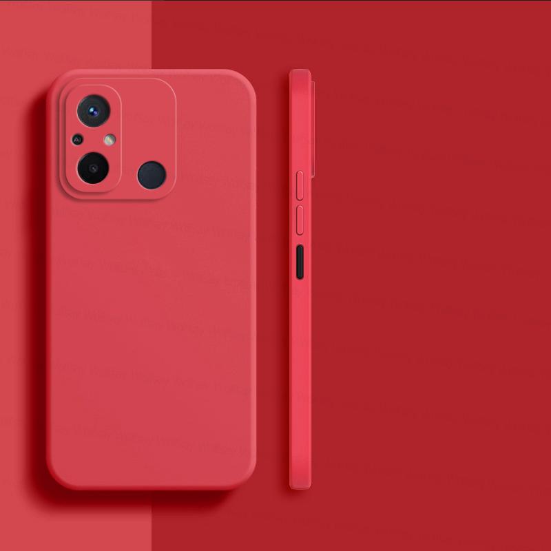 

Funda For Xiaomi Redmi 12C Case Xiaomi Redmi 12C Cover Противоударный TPU Жидкий силиконовый защитный чехол для телефона Xiaomi Redmi 12C Redmi 12C красный
