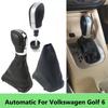 For VW VOLKSWAGEN Golf 6 MK6 DSG Gear Shift Knob Stick Pen Lever Shifter Gaiter Boot Collar Car Styling Accessories