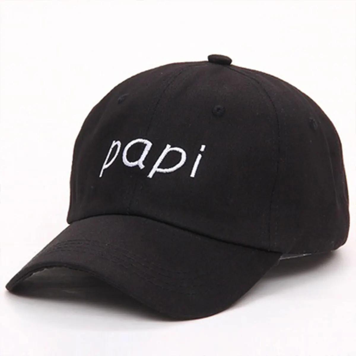 

Unisex Papi Embroidery Baseball Caps Spring and Autumn Outdoor Adjustable Casual Hats Sunscreen Hat Sports Cap чёрный