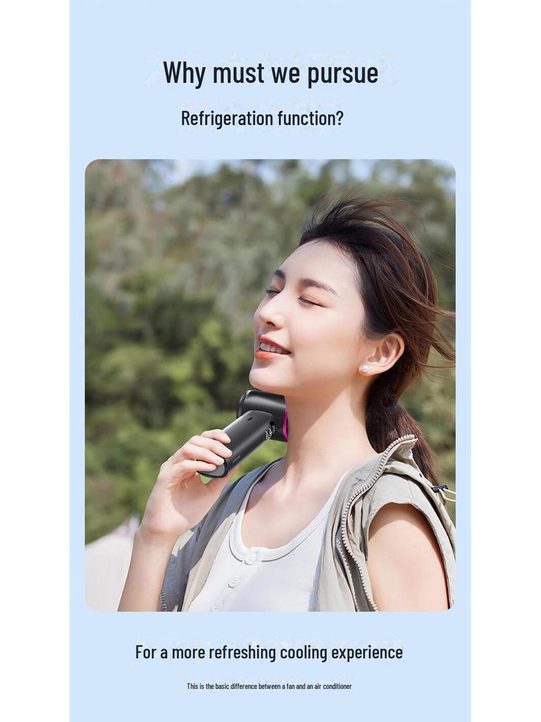 Remax Ultra-High Speed Handheld Fan with Powerful Wind Force