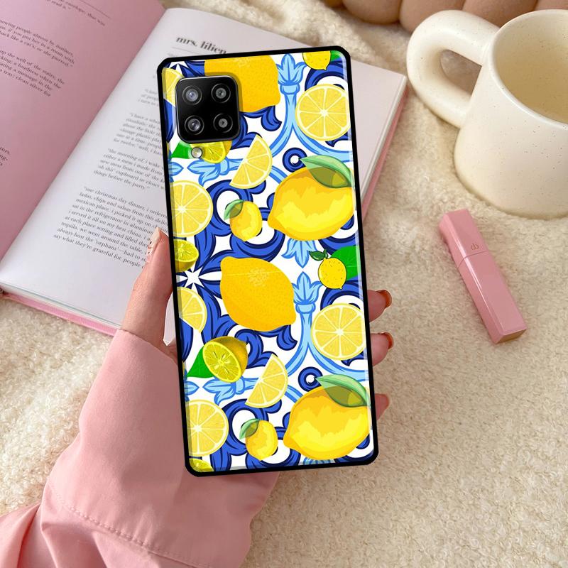 Mediterranean Lemon For Samsung Galaxy A54 A34 A14 A52 A32 A12 A13 A33 A53 A15 A16 A26 A36 A56 A06 A35 A55 Case
