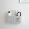Wall-Mounted Media Boxes Router Organizer Box Router Shelf Wifi Storage Box Wifi Router Organizer