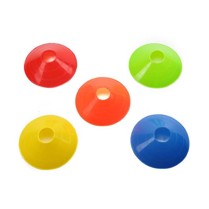 10pcs Soccer Practice Logo Disc Set - Round Mouth Logo Plate Obstacle Sports Training Equipment for Soccer Basketball & Football