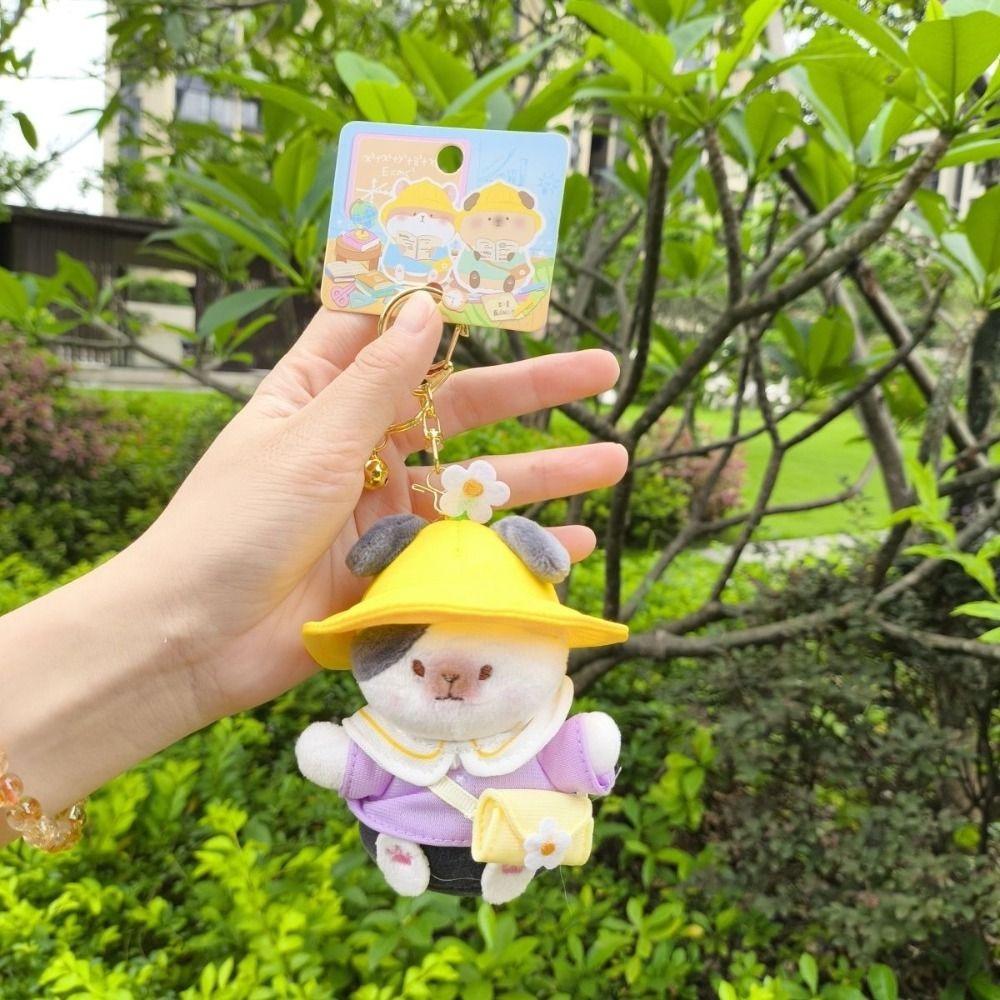 Cute Guinea Pig Pendant Cavy Car Keyring Funny Plush Dolls Keychain  Bestie