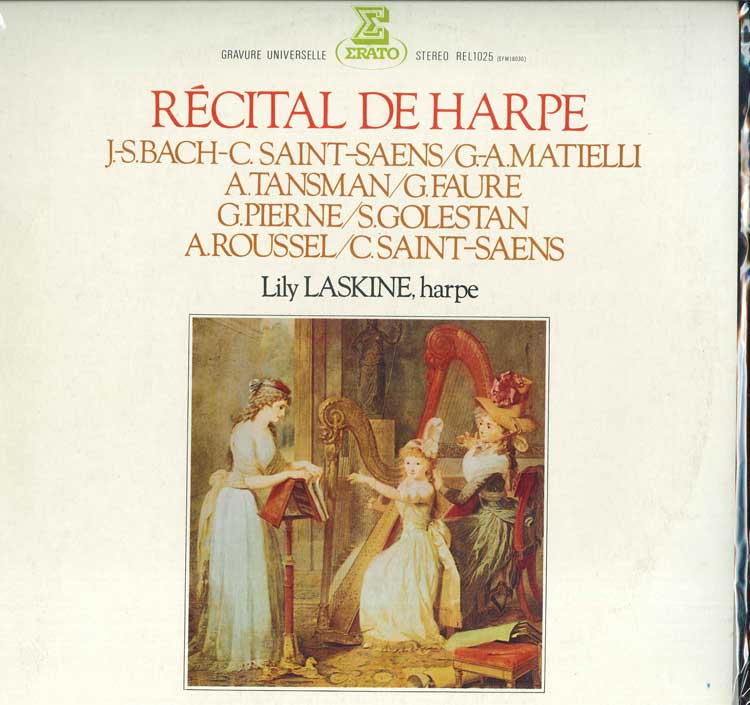 

LP Record - Harp Recital REL1025 ERATO 1980 Japan Classical Used