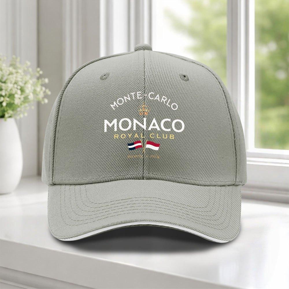 Monaco Royal Club Baseball Cap  Adjustable Duckbill Hat for Unisex Lightweight Outdoor Sports Weddings Parties Golf Cycling