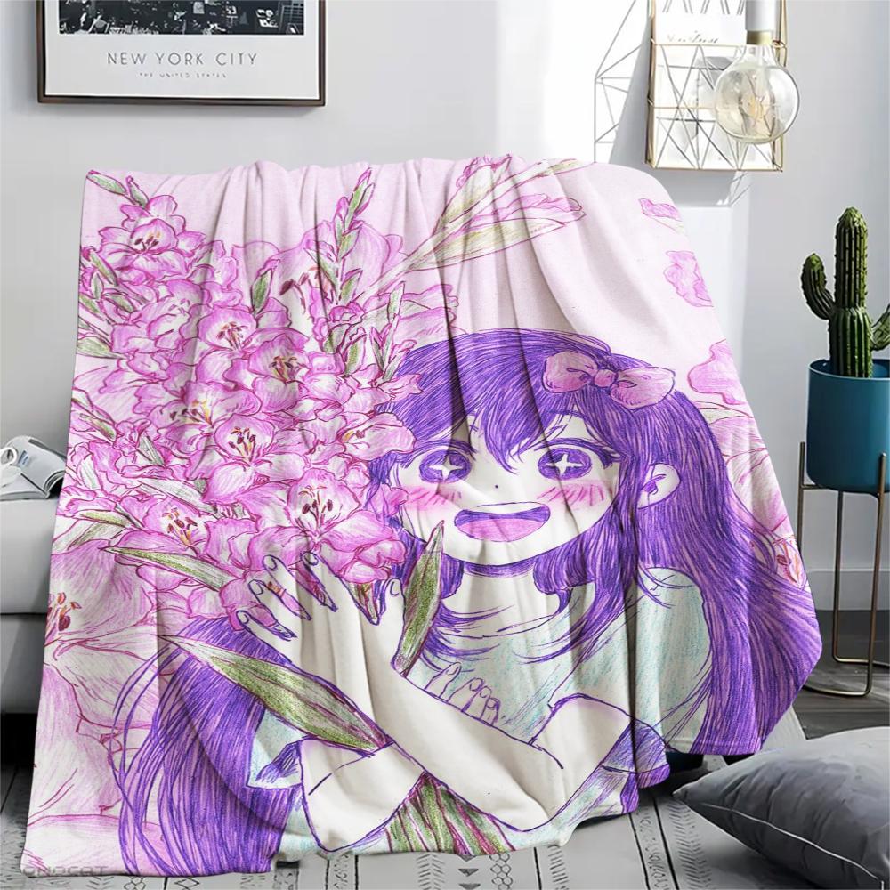 1 ks Deka z flanelu s potiskem hry Omori 6, Vysoká kvalita, Pohodlná pro všechna roční období, Domácí dekorace, Teplo a pohodlí, Perfektní pro vánoční dárky101