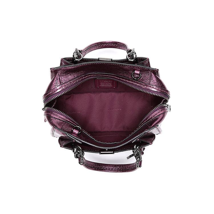 New COACH Dreamer Leather One Shoulder Handbag, Crossbody Bag Small Women's Metallic 38543-GMO59