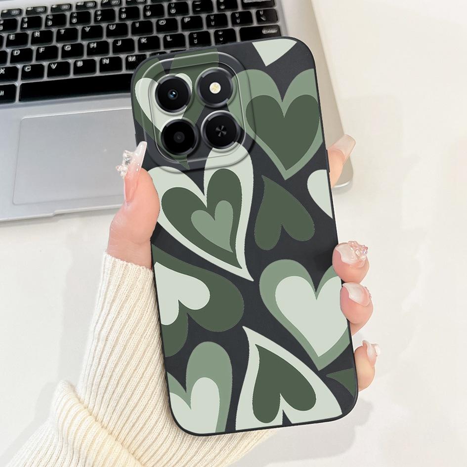6.61" For Honor X6c 2025 Case Cute Panda Rabbit Soft Liquid Silicone Shockproof TPU Back Cover For HonroX6c Play 9C NIC-LX1 Para