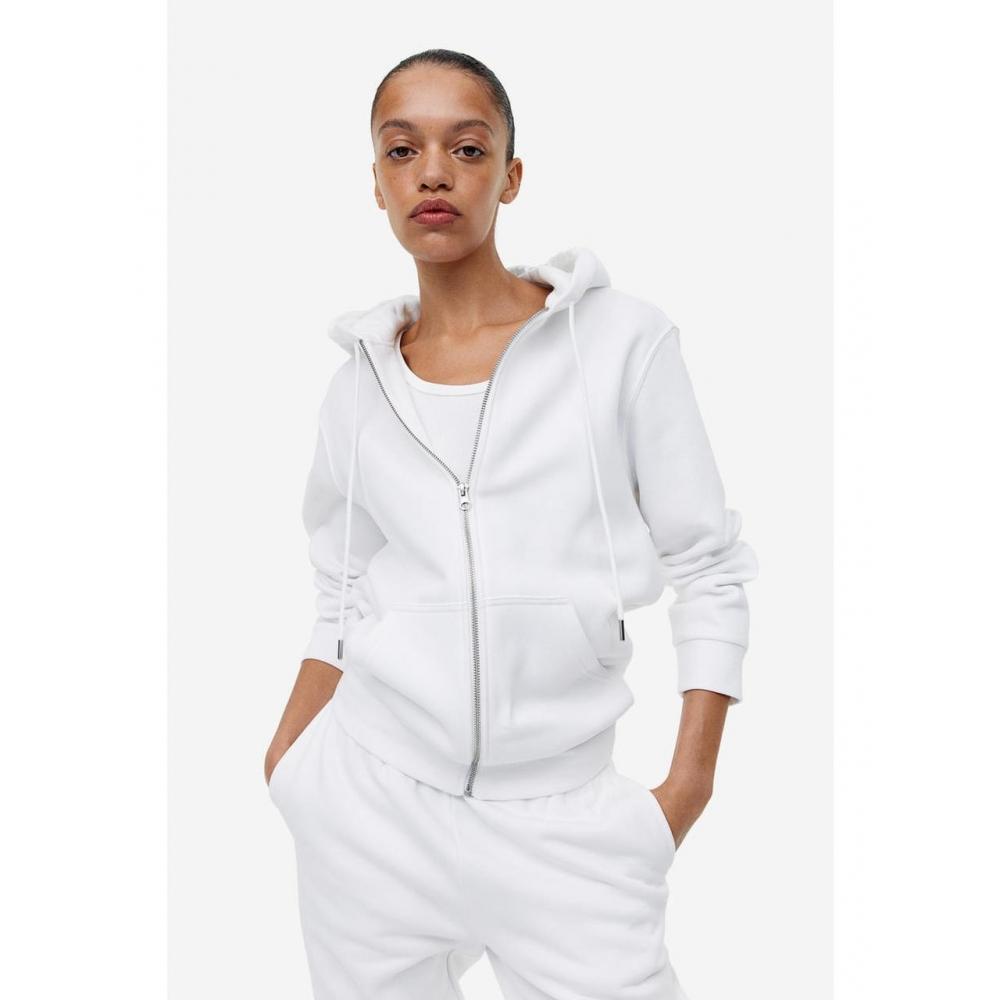 

H&M худи на молнии, белый 0984902044