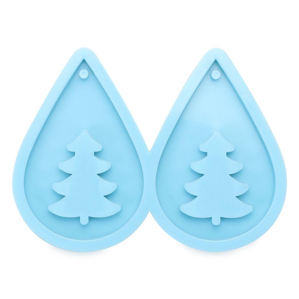Tools Crystal UV Epoxy Resin Silicone Mould Earrings Resin Mold Merry Christmas Pendant Molds