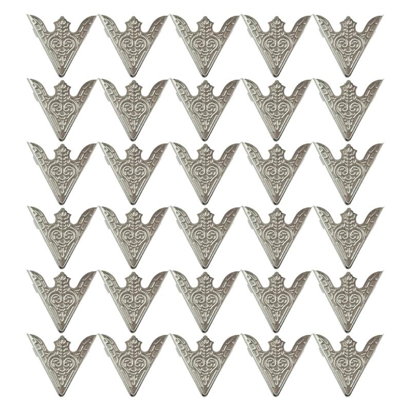 100Pcs Antique A Shape Collar Corner Iron Collar Decorations For Garment Making Sewing Craft And Clothing Embellishment