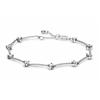 Sparkling Pavé Pavé Chain 925 Silver Bracelet Men and Women Same Style Couple Model Silver 599217C02