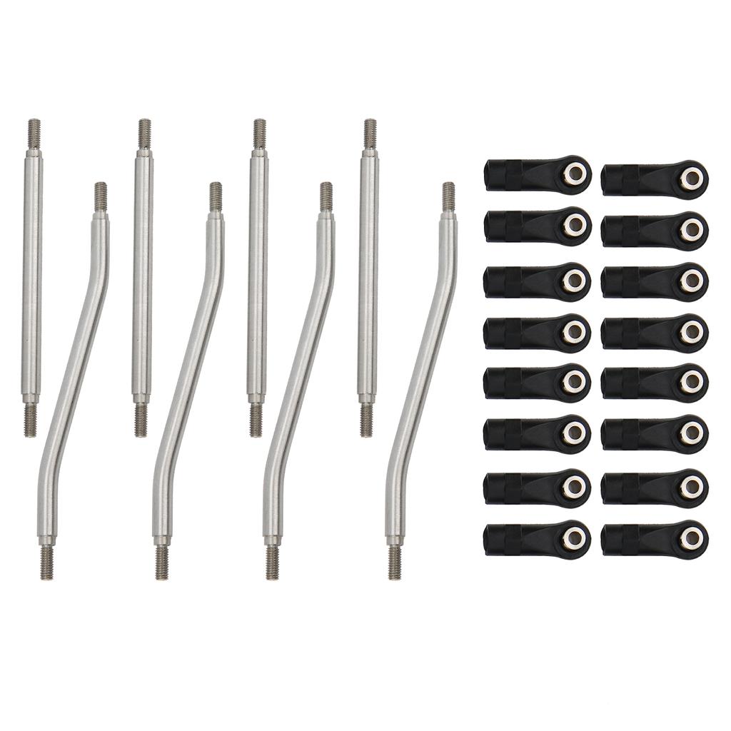 8Pcs/Set RC Steering Link Rod End Stainless Steel Fit for Axial Capra AXI03004 Remote Control Car