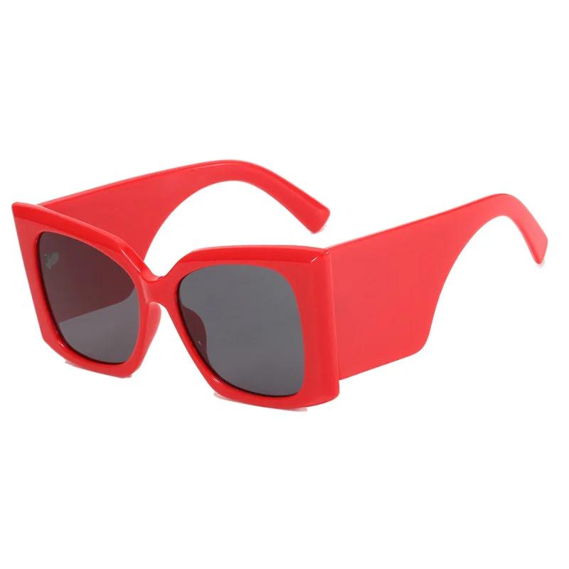 Big Frame Sunglasses Women Square Vintage Fashion UV400 Protection Exaggerated Shades for Women Trendy Sun Glasses
