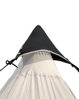 OneTigris Tarp Connecting Hat for Tarp Adapter with Carabiner and Guy Universal for Black One-Pole Tents, Rope, Tents,