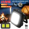 LED Working Light USB Rechargeable Mini Flashlight Portable Bright Keychain Pocket Clip Lantern Outdoor Hiking Fishing Camping