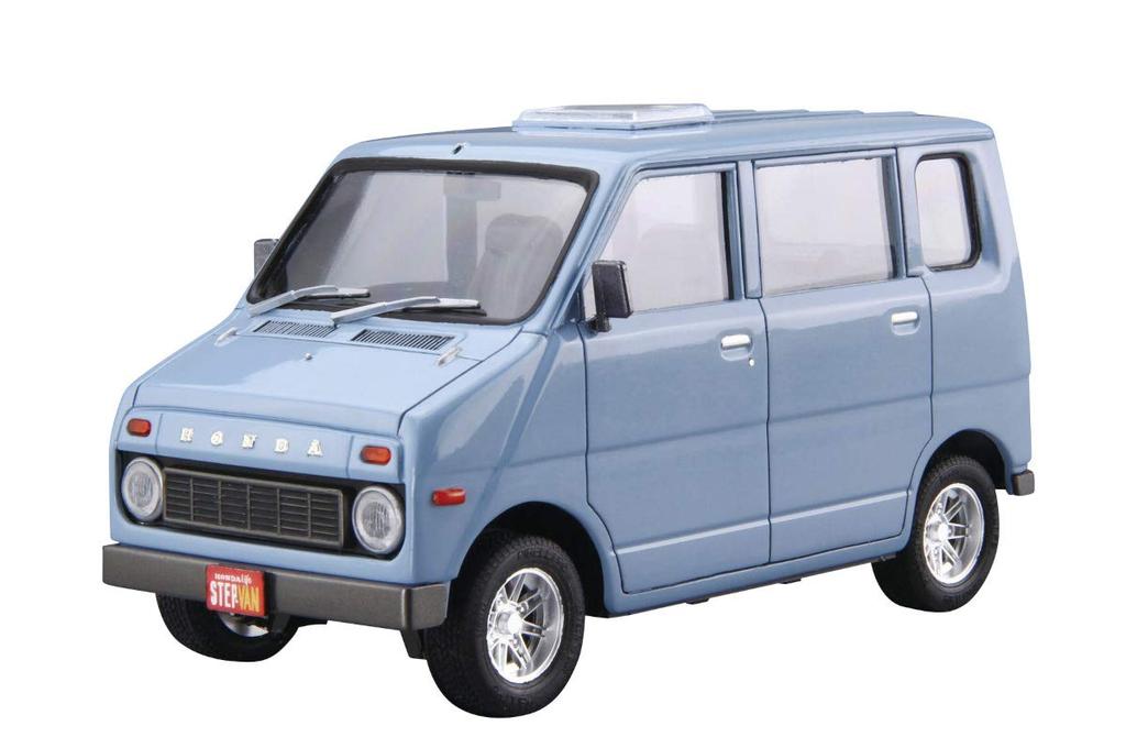 AOSHIMA The Model Car No. 74 Honda VA Life Step Wagon 1974 Plastic Model Kit, 120 Scale