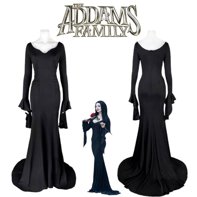 Morticia Addams Dress Sexy Gothic Cosplay Outfit From The Addams Family