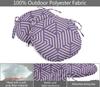 Vargottam Indoor Outdoor Round Bistro Chair Cushions Block Print 15-Inch Bistro Chair Pads Waterproof Seat Chair Cushion For Home