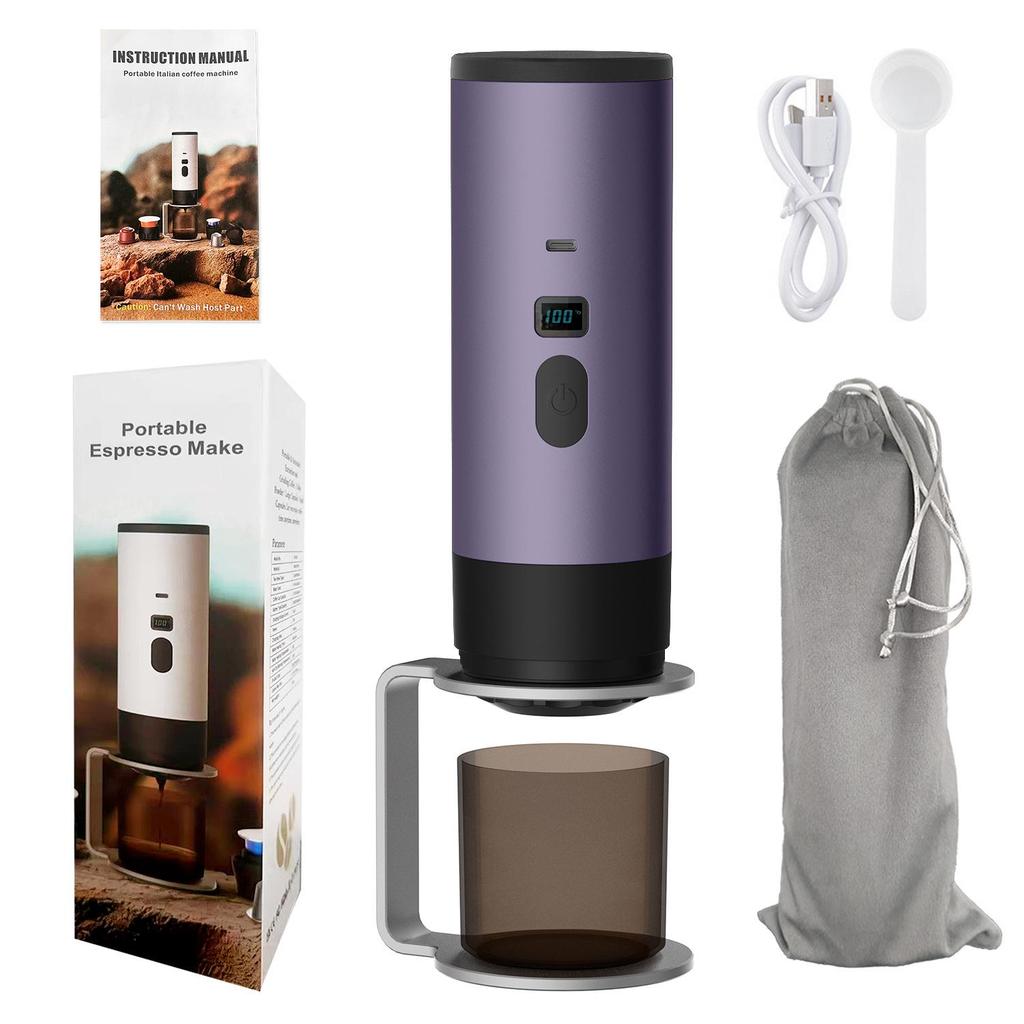 Portable Electric Espresso & Americano Coffee Maker with Heating Pump